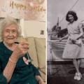 Marie Louise raising a glass on her birthday Picture: Somerleigh Court