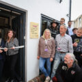 Mayor of Bournemouth Jackie Edwards cutting the tape with Sam Everard Picture: SAMEE