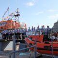 The community gathered at the lifeboat station to mark the occasion Picture Swanage Lifeboat Station