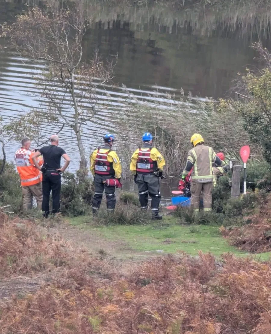 Crews assessing the situation Picture: Poole Coastguard Rescue