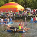 Huge crowds turned out for the annual raft race Picture: Wareham Wednesdays