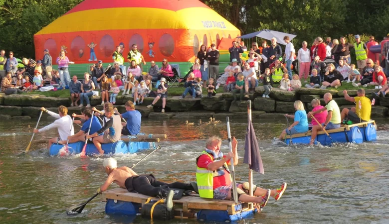 Huge crowds turned out for the annual raft race Picture: Wareham Wednesdays