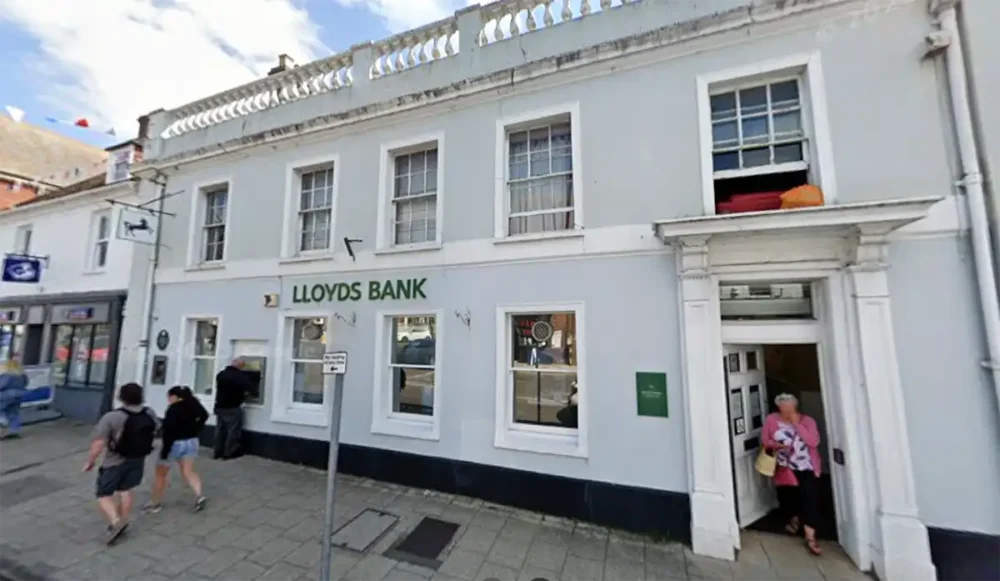 Lloyds Bank, in Wareham High Street, is set to close. Picture: Google