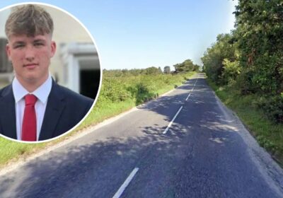 Joshua Blake, inset, was killed in a crash on Morden Road, near Wareham, on February 18. Picture: Family handout/Dorset Police